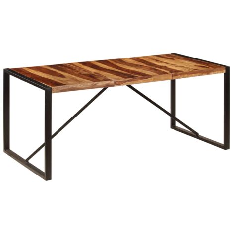 Table à manger Table à dîner  180x90x75 cm Bois de Sesham solide 80038