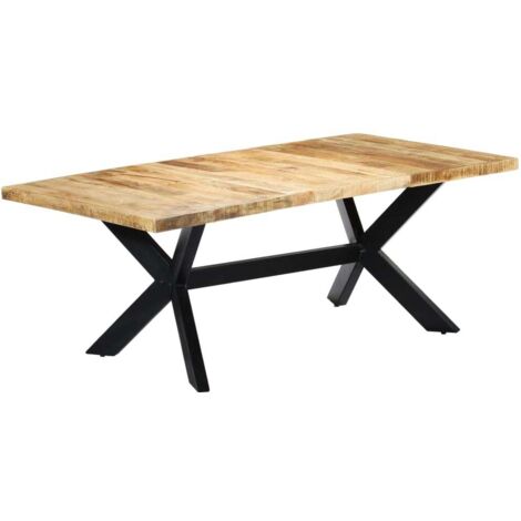 Table à manger Table à dîner  200x100x75 cm Bois de manguier solide 77402