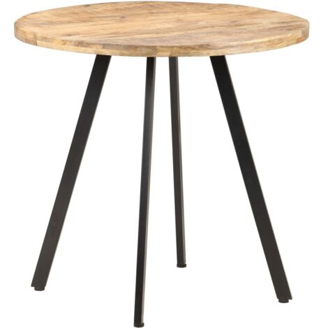 Table à manger Table à dîner  80 cm Bois de manguier brut 72269