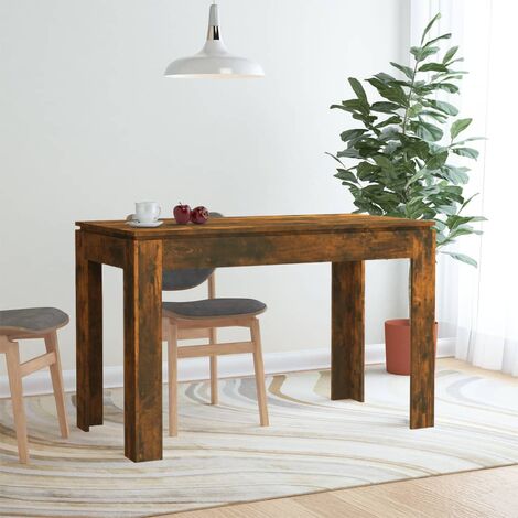 Table à manger Table à dîner | Chêne fumé 120x60x76 cm Bois d'ingénierie 99076 - Brun