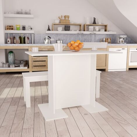 Table à manger, Table à dîner, Table de cuisine Blanc 110 x 60 x 75 cm Bois ingénierie CON38042 DESIGN IN