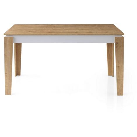 Table à manger, table de cuisine Meubles de table Table à manger Chêne Blanc