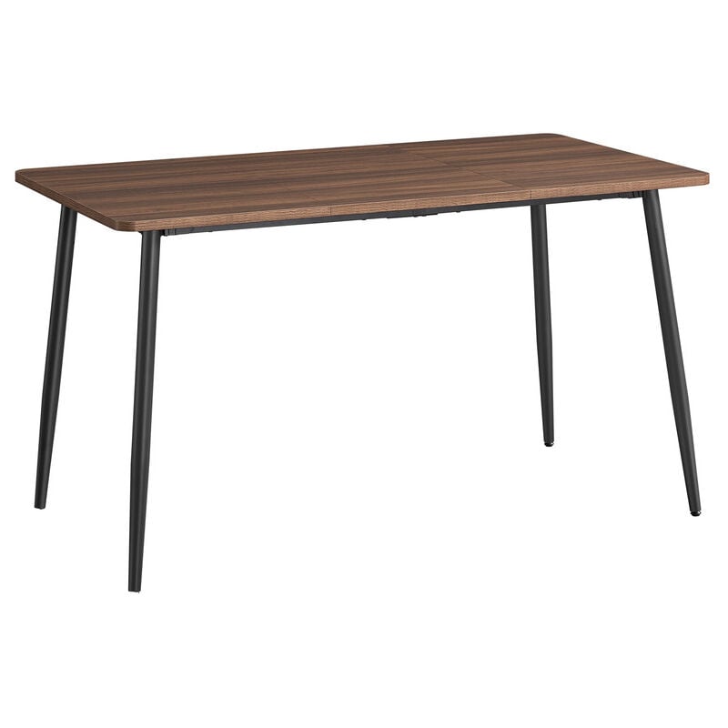 Vasagle - Table à Manger, Table de Cuisine, pour 4-6 Personnes, Moderne, Style Ferme, Surface Résistante à la Chaleur, Montage Rapide, 75 x 140 x 75