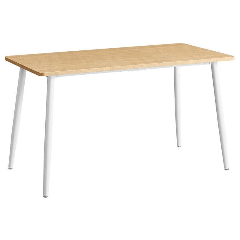 Vasagle - Table à Manger, Table de Cuisine, pour 4-6 Personnes, Moderne, Style Ferme, Surface Résistante à la Chaleur, Montage Rapide, 75 x 140 x 75