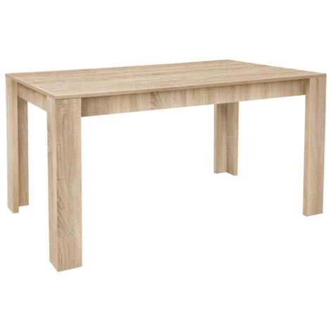 Table à manger, table de repas coloris chêne cambrian - longueur 141 x profondeur 81 cm