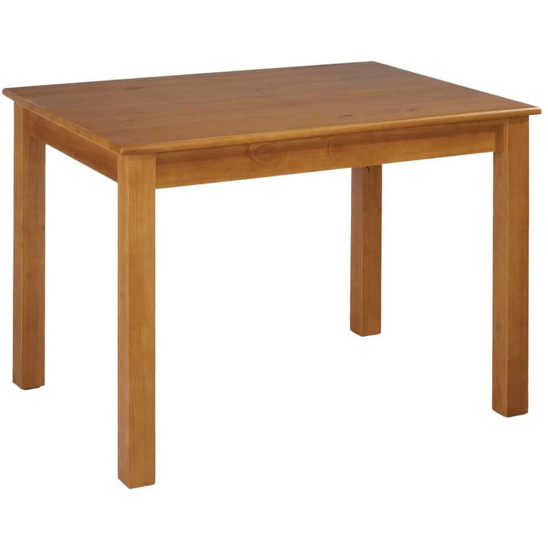 Pegane - Table à manger / table repas en pin massif coloris cerisier - Longueur 120 x Profondeur 80 x Hauteur 73 cm