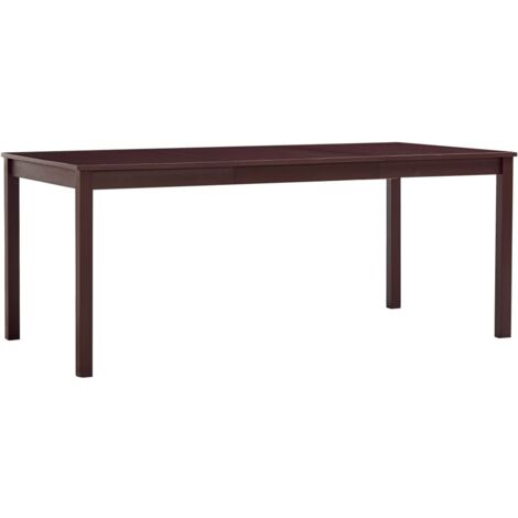 Table à manger，Table de salle à manger Marron foncé 180x90x73 cm Bois de pin CFW68623