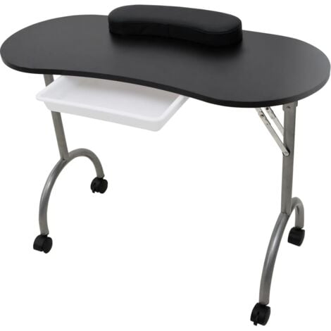 Table de Manucure avec Tiroir Table de Bureau en Imitation Marbre Table en  Bois Massif Etabli pour Prothésiste Ongulaire (Size : 140 * 40 * 78cm)