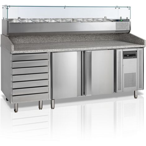 Table à Pizza avec Module pour Garniture PT1310 + VK38-200 - TEFCOLD