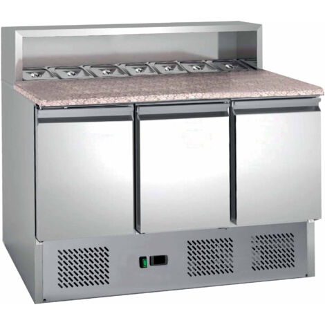 Table à Pizza dessus Granit +2/+8°C Gaz R600A - L2G - PS903