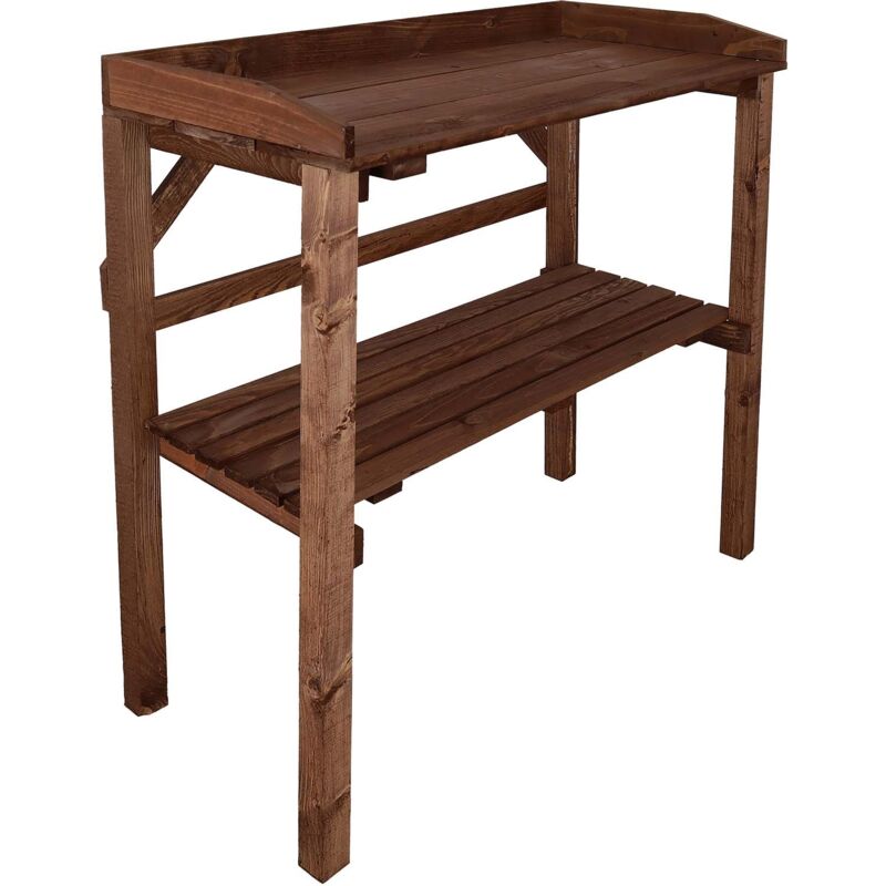 Esschert Design - Table à rempoter en pin Nature Teinté marron