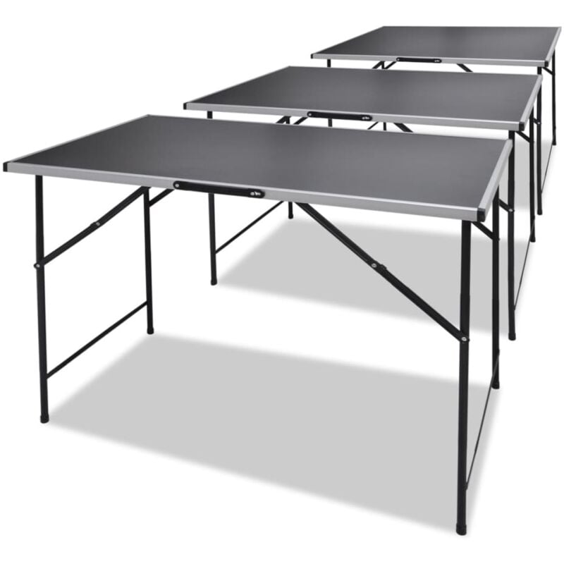 Table à coller 3 pcs Pliable vidaXL
