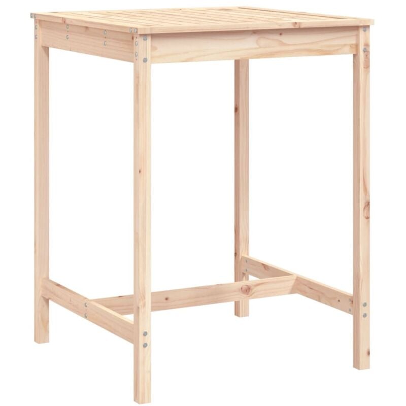 Table de jardin 82,5x82,5x110 cm bois massif de pin vidaXL