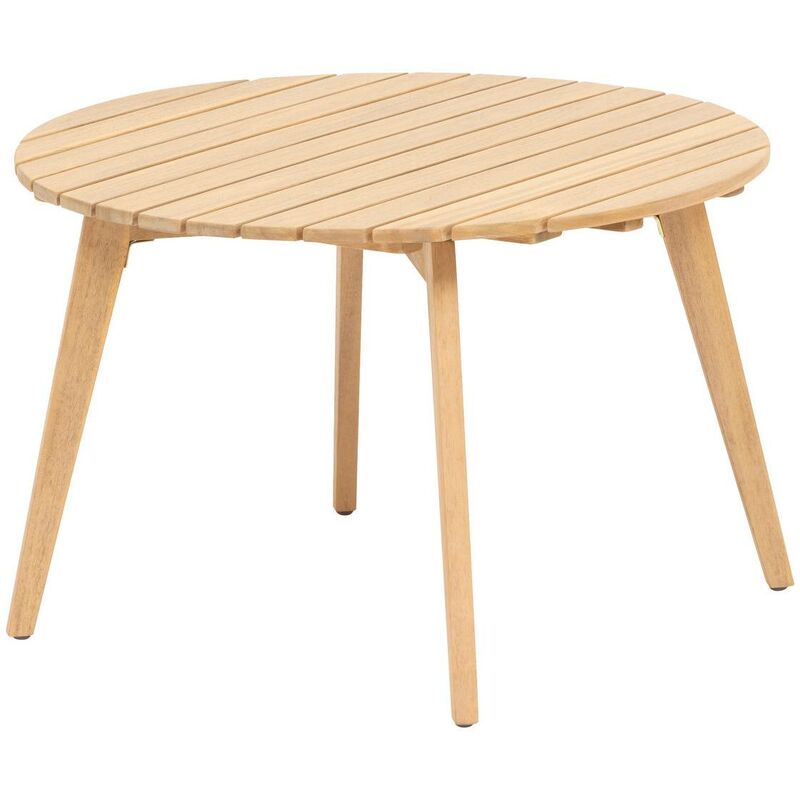 Table d appoint de jardin ronde Olvinia acacia 67x40cm - Hespéride