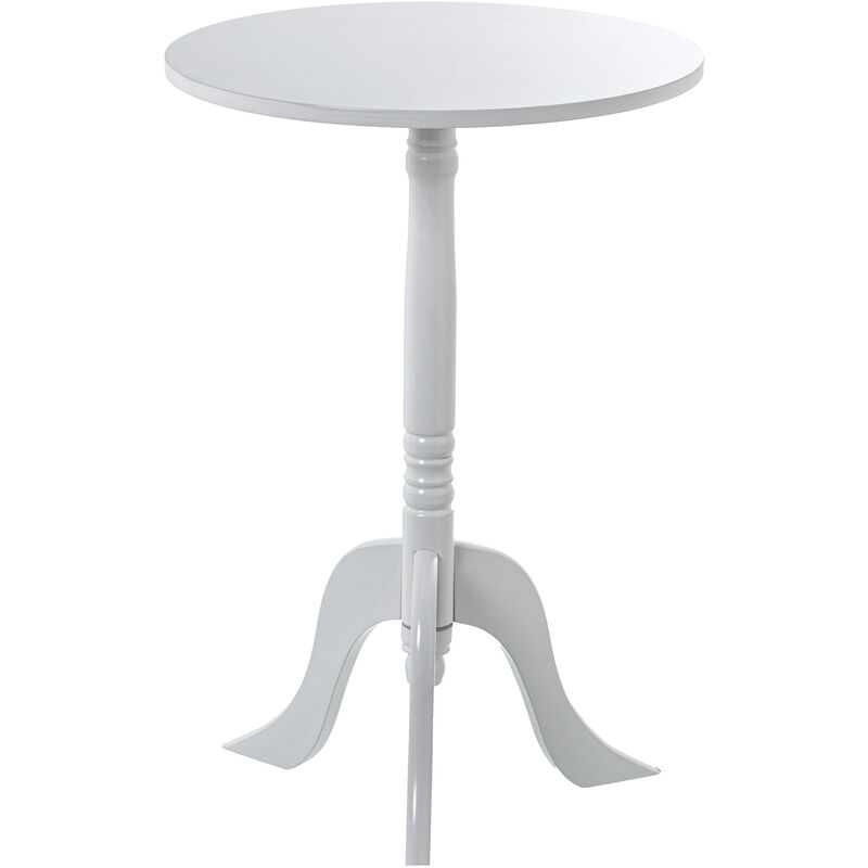 Table d'Appoint Bois Blanc °30X54 Cm