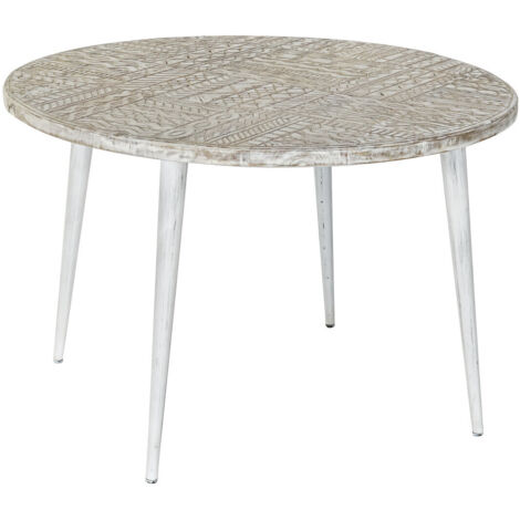 Table Auxiliaire Mangue Métal 75X75X50 Décapage