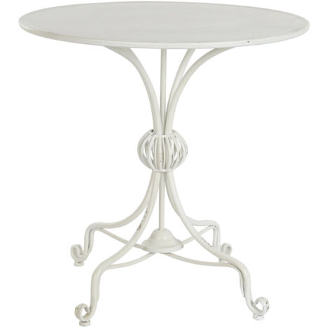 Table Auxiliaire Métal 81X81X81,5 Blanc