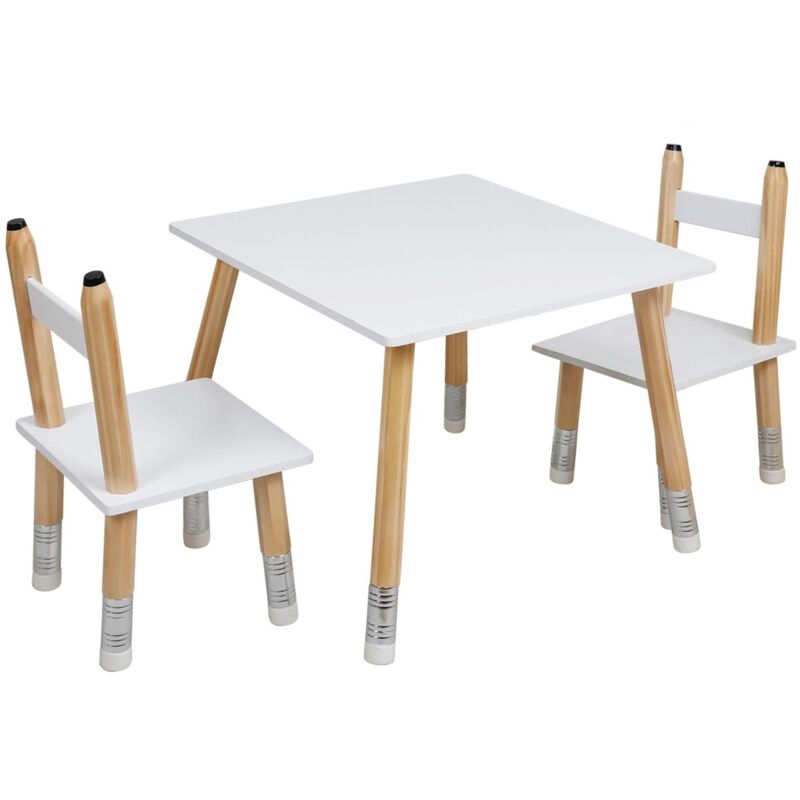 Ensemble Table Enfant Et 2 Chaises Crayon Home Deco Kids