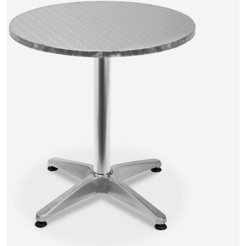 Ahd Amazing Home Design – Table haute pliante ronde 70 cm – Acier inoxydable – Résistante aux intempéries et UV – Design moderne pour intérieur et Ahd Amazing Home Design – Table haute pliante ronde 70 cm – Acier inoxydable – Résistante aux intempéries et UV – Design moderne pour intérieur et