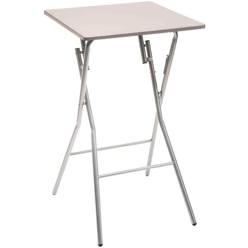 5five Simply Smart - five Table de barre pliante de 60 x 60 cm md, metal Brun 60x60 cm - Brun