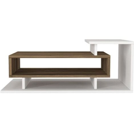 Table basse 1 niche de rangement et 1 étagère design scandinave SPRING