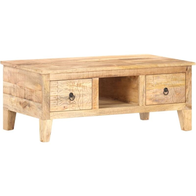 Vidaxl - Table basse 100x55x40 cm Bois de manguier brut