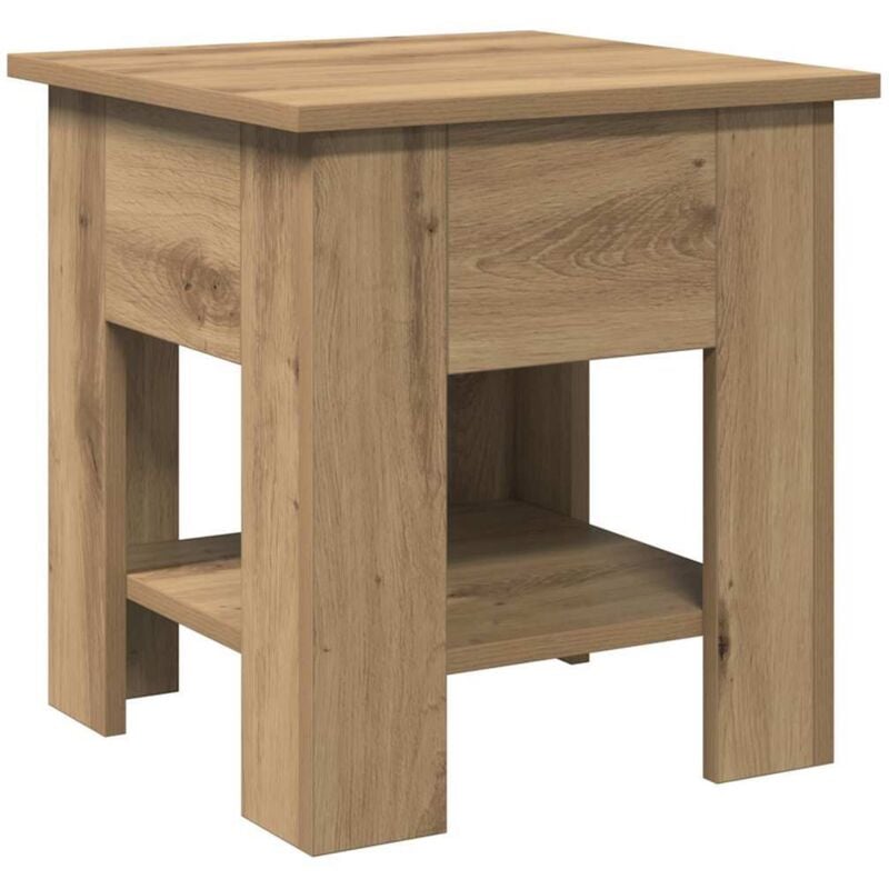 Vidaxl - Table basse chêne artisanal 40x40x42 cm bois d'ingénierie
