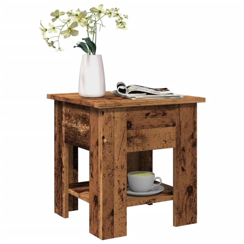 Vidaxl - Table basse vieux bois 40x40x42 cm bois d'ingénierie