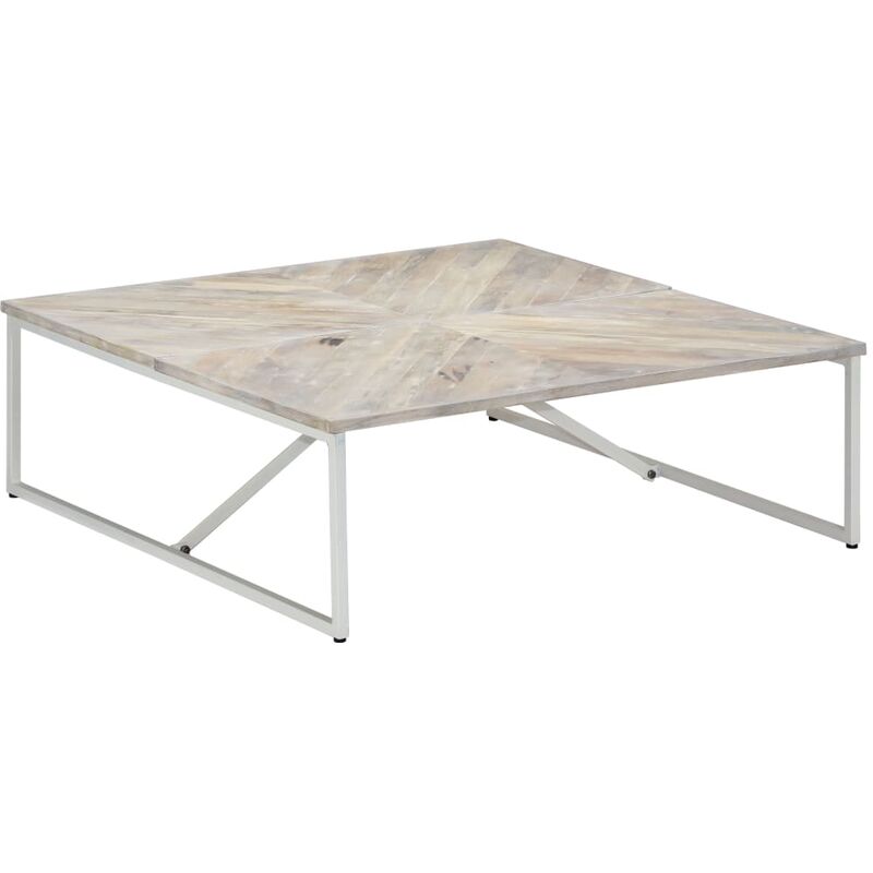 Table Basse 110x110x36 cm Bois de Manguier Solide