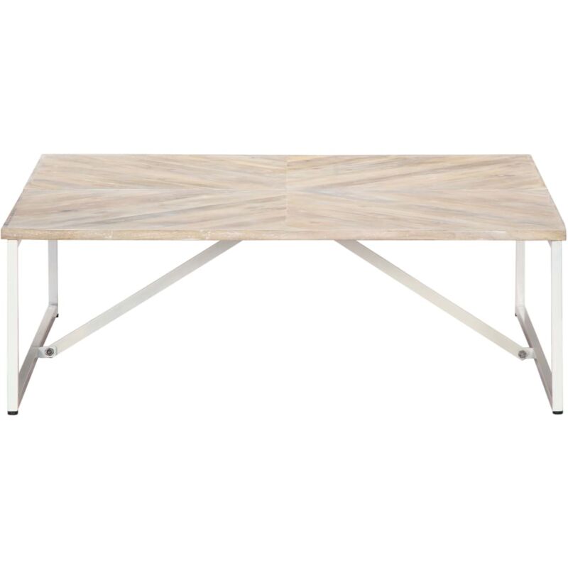 vidaXL Table basse 110x110x36 cm Bois de manguier solide