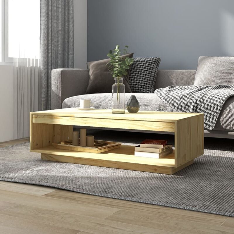 Vidaxl - Table basse 110x50x33,5 cm Bois de pin massif