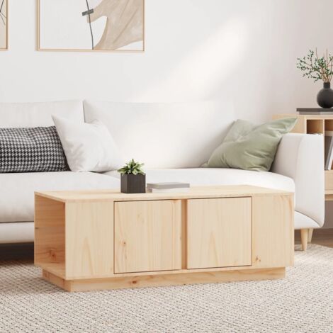Table basse 110x50x40 cm Bois massif de pin vidaXL