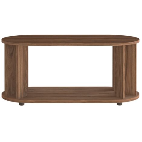 Table basse 110x50x51 cm décor noyer