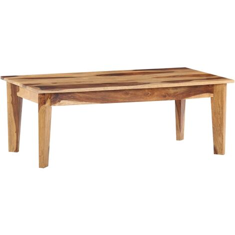 Table basse 110x60x40 cm Bois de Sesham massif vidaXL - Brun