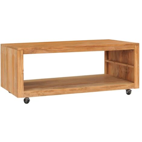 Table basse 110x60x40 cm Bois de teck massif