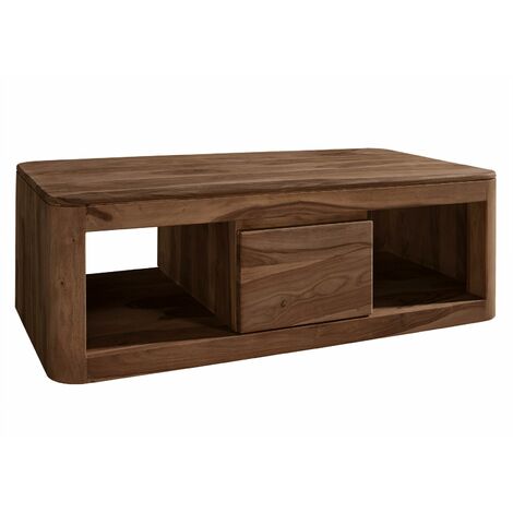 Table basse 118x65 Palissandre teinté Smoked cherry TORONTO 152 - marron