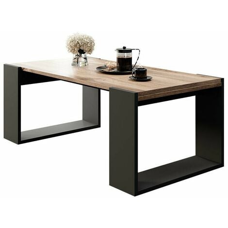 Table basse 120x55cm WOODY couleur Wotan design moderne de haute qualité