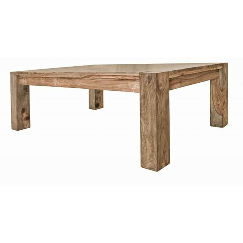 Massivmoebel24 - Table basse 120x70 Palissandre huilé Gris taupe nature grey 09