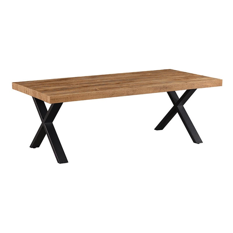 Table basse 130 cm pieds X Edouard