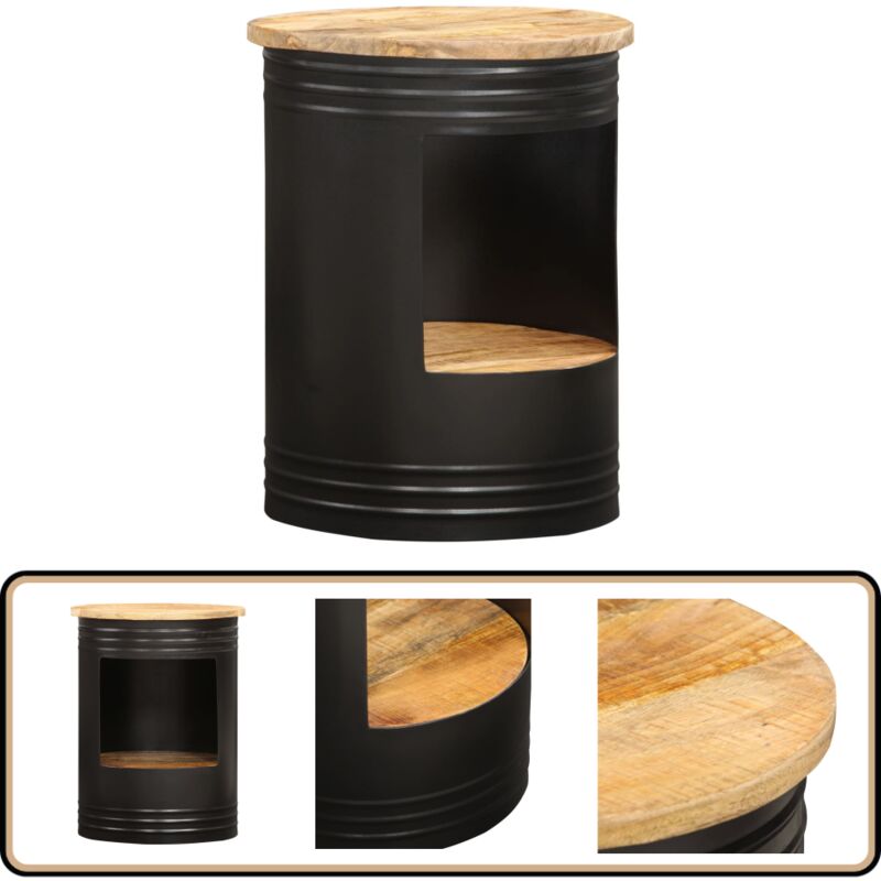 Vidaxl - Table basse 43x55 cm bois de manguier solide - Table Basse - Table D'appoint - Mobilier Intérieur - Salon - Chambre à Coucher