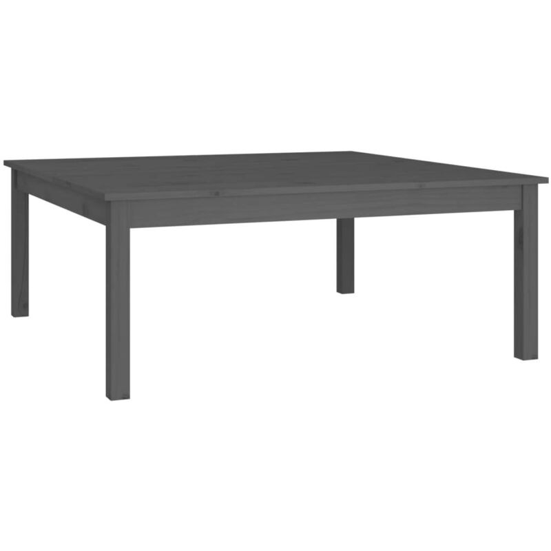 Vidaxl - Table basse Gris 100x100x40 cm Bois massif de pin