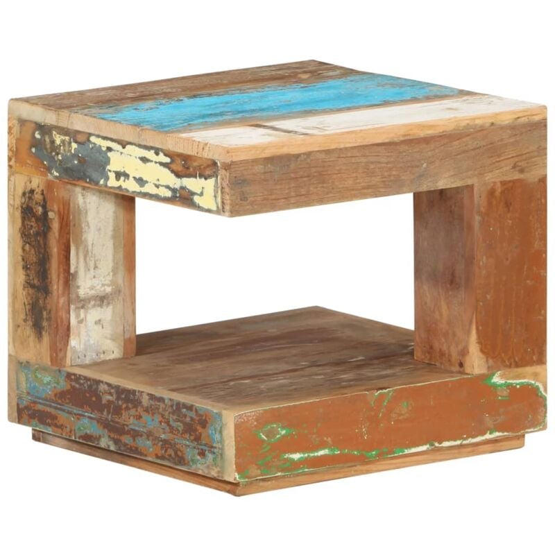 Vidaxl - Table basse 45x45x40 cm Bois de récupération massif