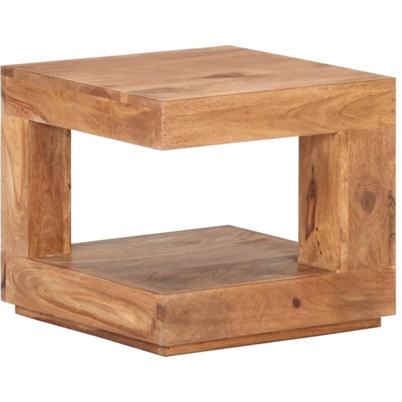 Table basse 45x45x40 cm Bois d'acacia massif vidaXL