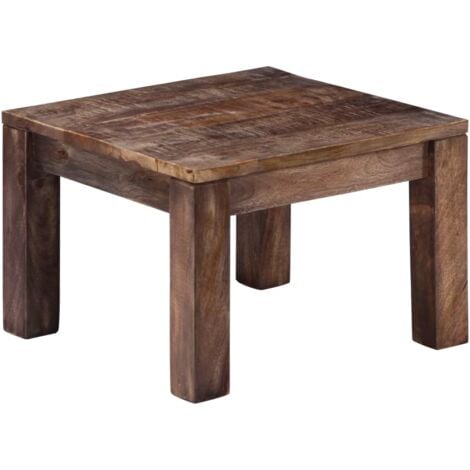 Table basse 50x50x35 cm Bois de manguier massif vidaXL