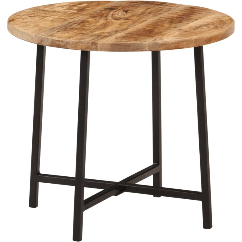 Vidaxl - Table basse 45x45x40 cm bois de manguier solide et fer
