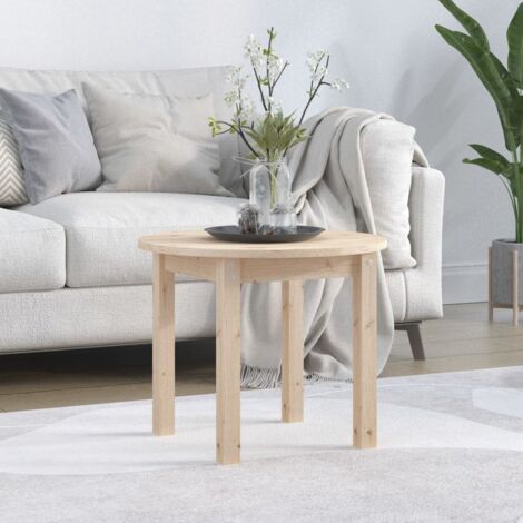 Table basse Ø 55x45 cm Bois massif de pin vidaXL