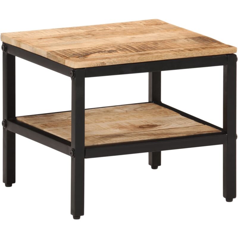 Vidaxl - Table basse 35x35x30 cm bois de manguier massif brut