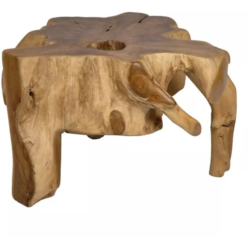 Table basse 68 x 70 cm en racine de teck naturel - geppetto