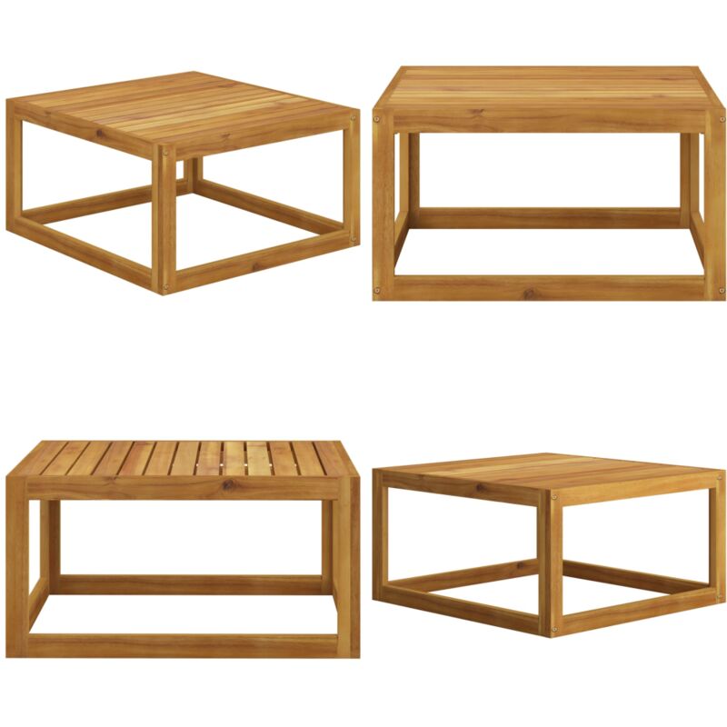 Vidaxl - Table basse 68x68x29 cm Bois d'acacia solide - Table Basse Jardin - Mobilier De Jardin - Acacia - Table Extérieure - Décoration Jardin