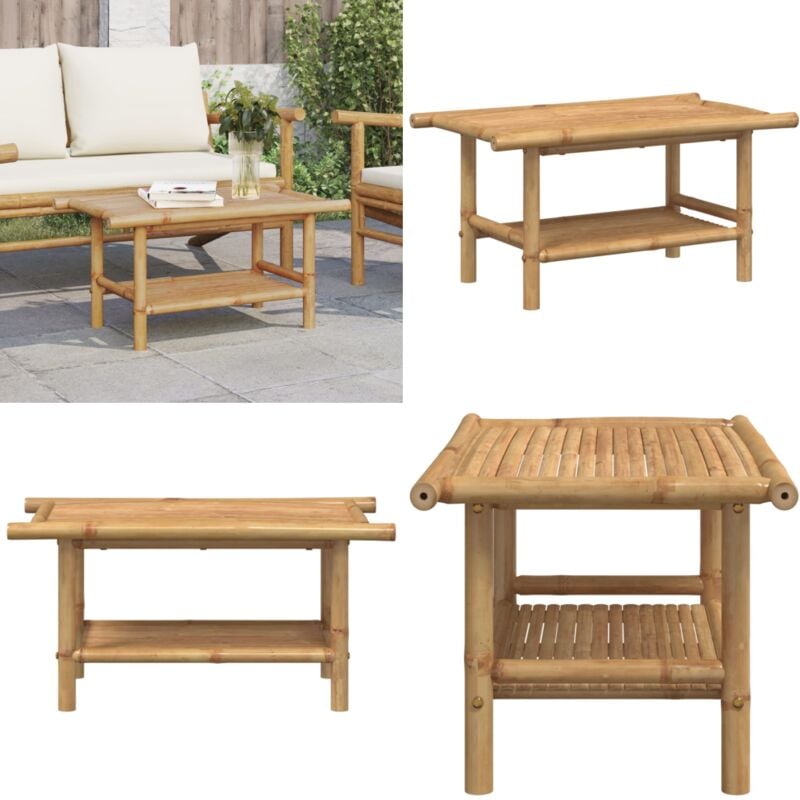 Vidaxl - Table basse 70x40x35 cm bambou - Table Basse - Meuble Salle Séjour - Mobilier Intérieur - Table D'appoint - Table Design - Home & Living